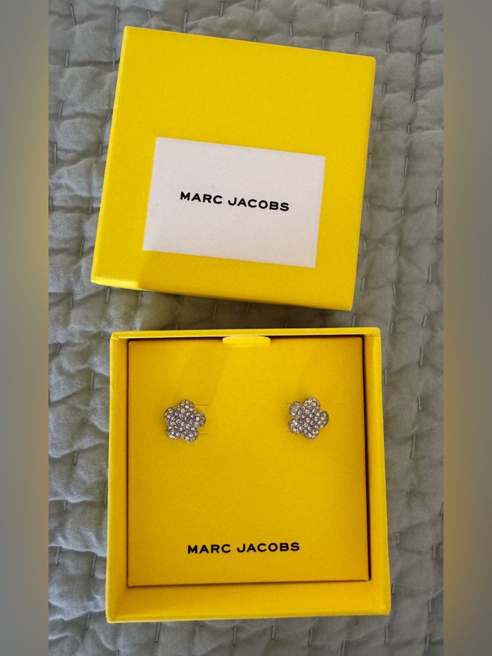 Marc Jacobs Yellow Logo Jewelry Box Set